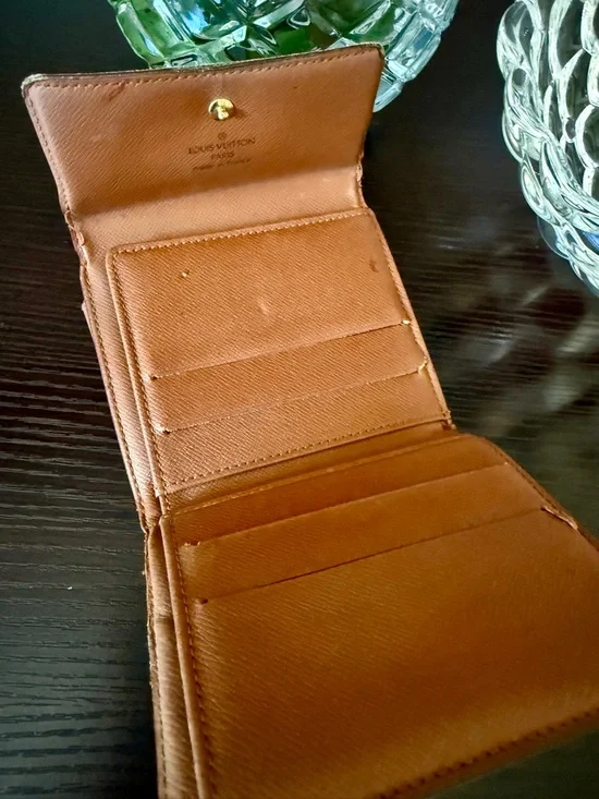 Louis Vuitton Monogram Compact Wallet in Brown and Gold - Picture 5 of 6